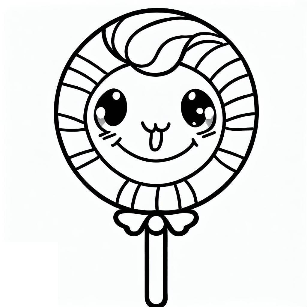 مصاصة لطيفة جدًا تلوين