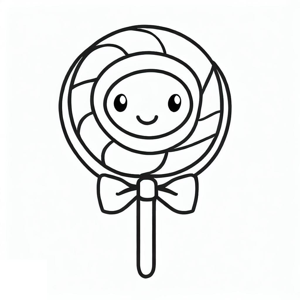 مصاصة لطيفة مجانية تلوين