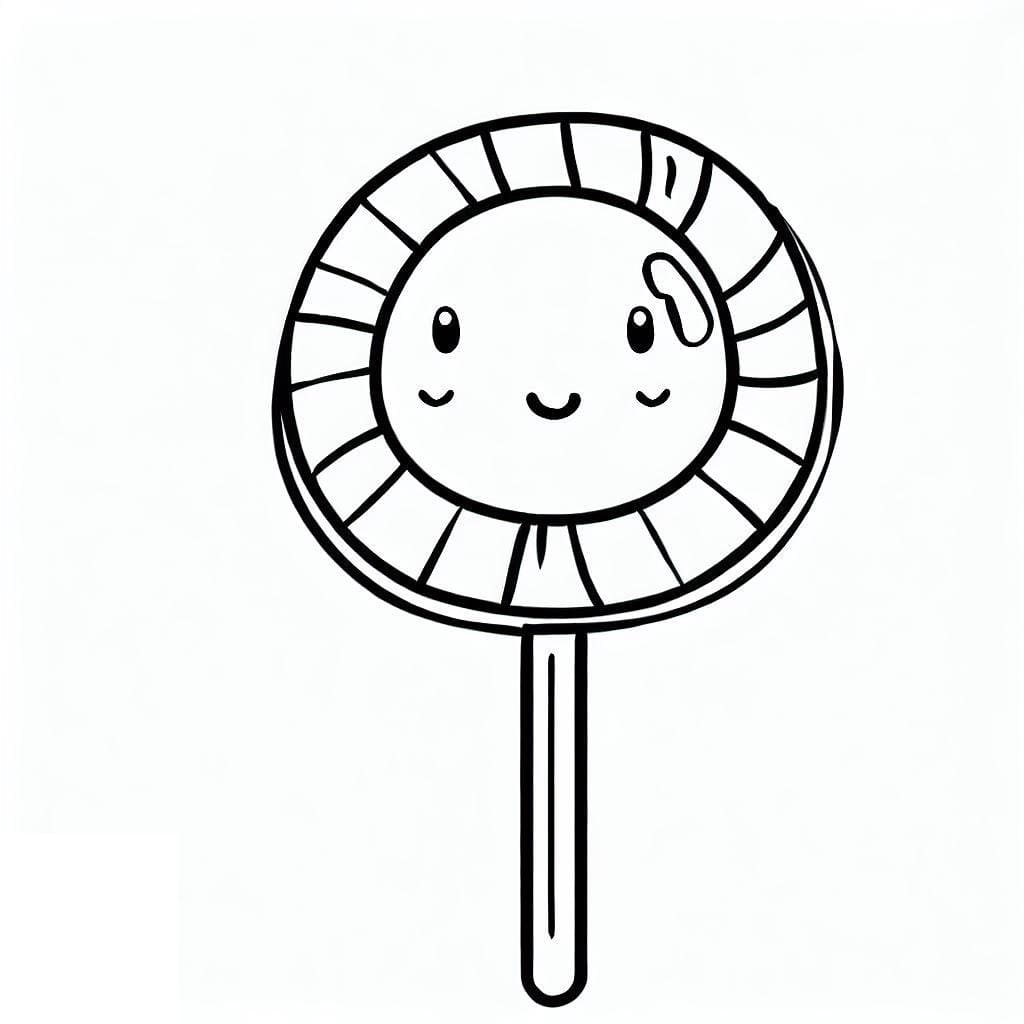 مصاصة مبتسمة تلوين