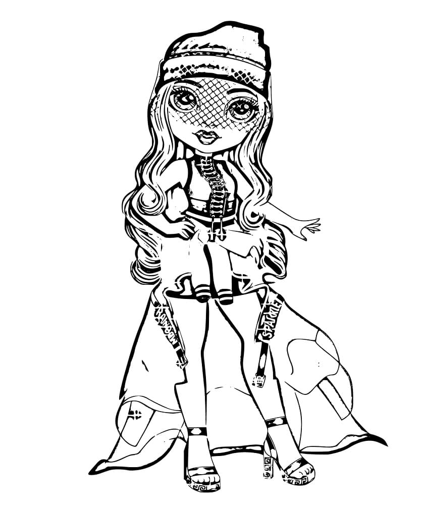 Rainbow High Ruby تلوين