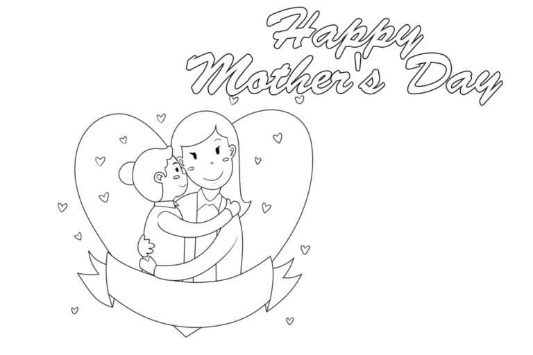 Simple Mother’s Day صورة تلوين