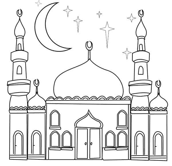 المسجد الكبير صورة تلوين