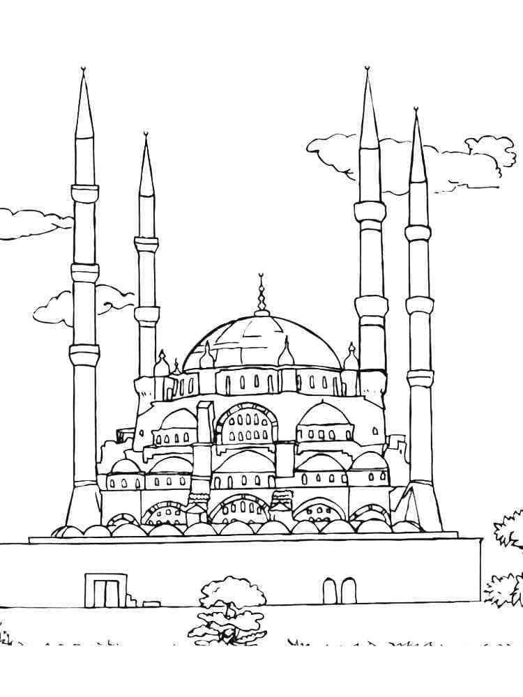 المسجد صورة تلوين
