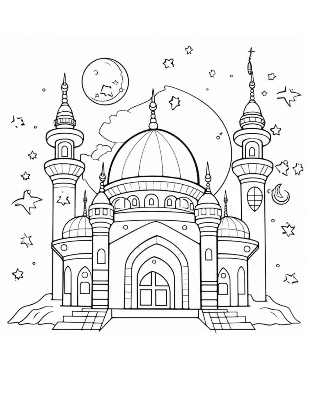 مسجد رائع تلوين