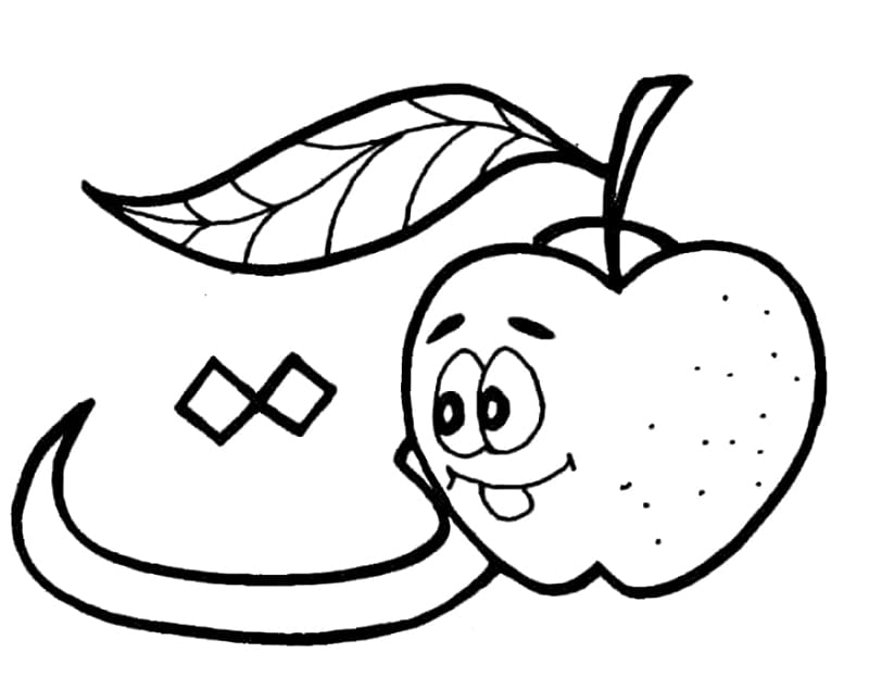 الحرف الابجدي العربي ت هو ل تفاحة تلوين