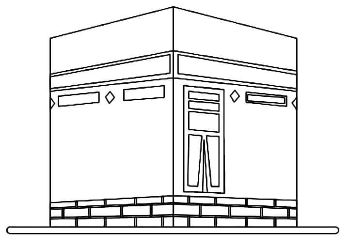 طباعة الكعبة مجانا صورة تلوين