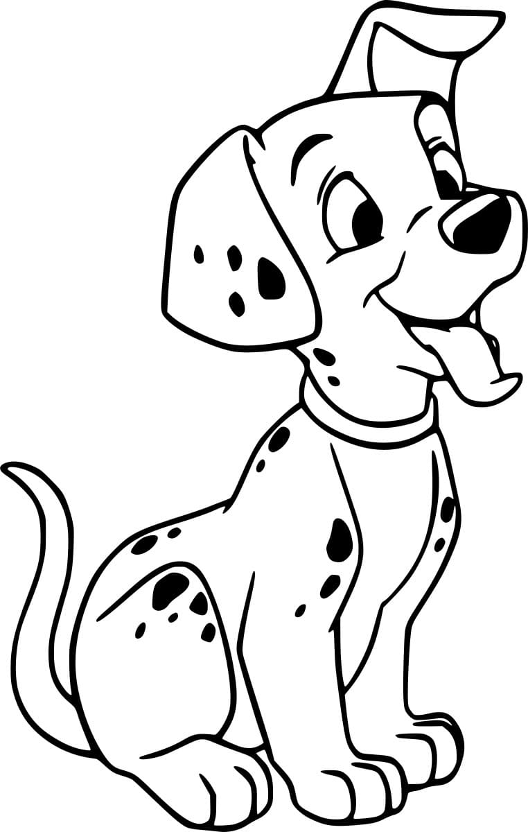 الدلماسي يخرج لسانه تلوين