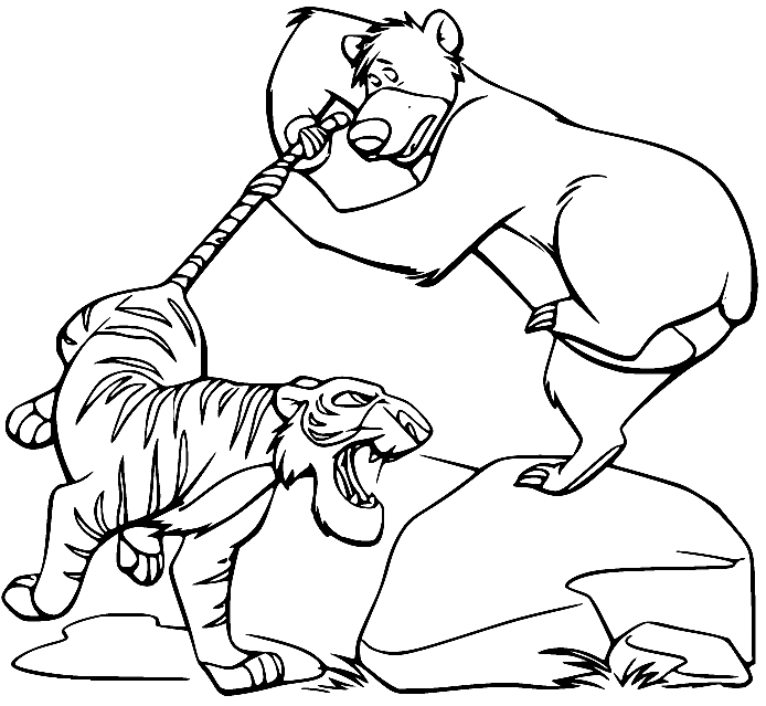 بالو يسحب ذيل شيرز تلوين