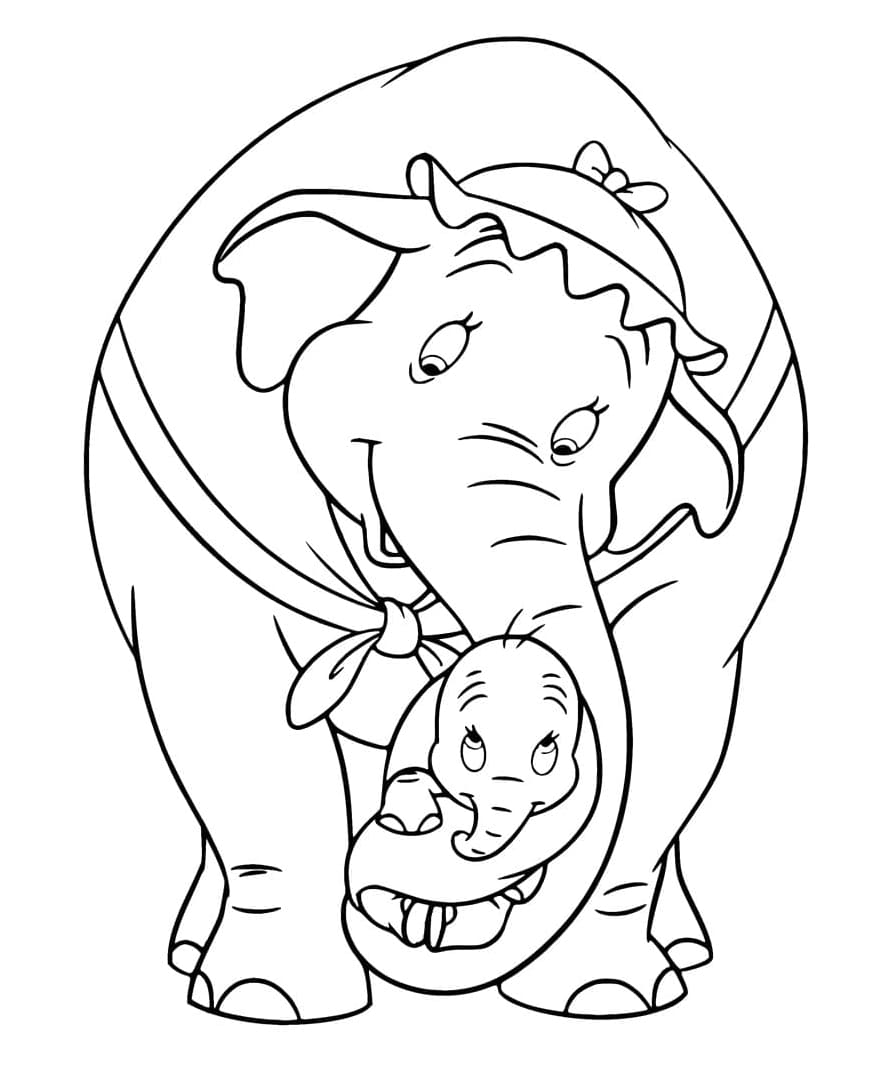 دمبو وأمه تلوين