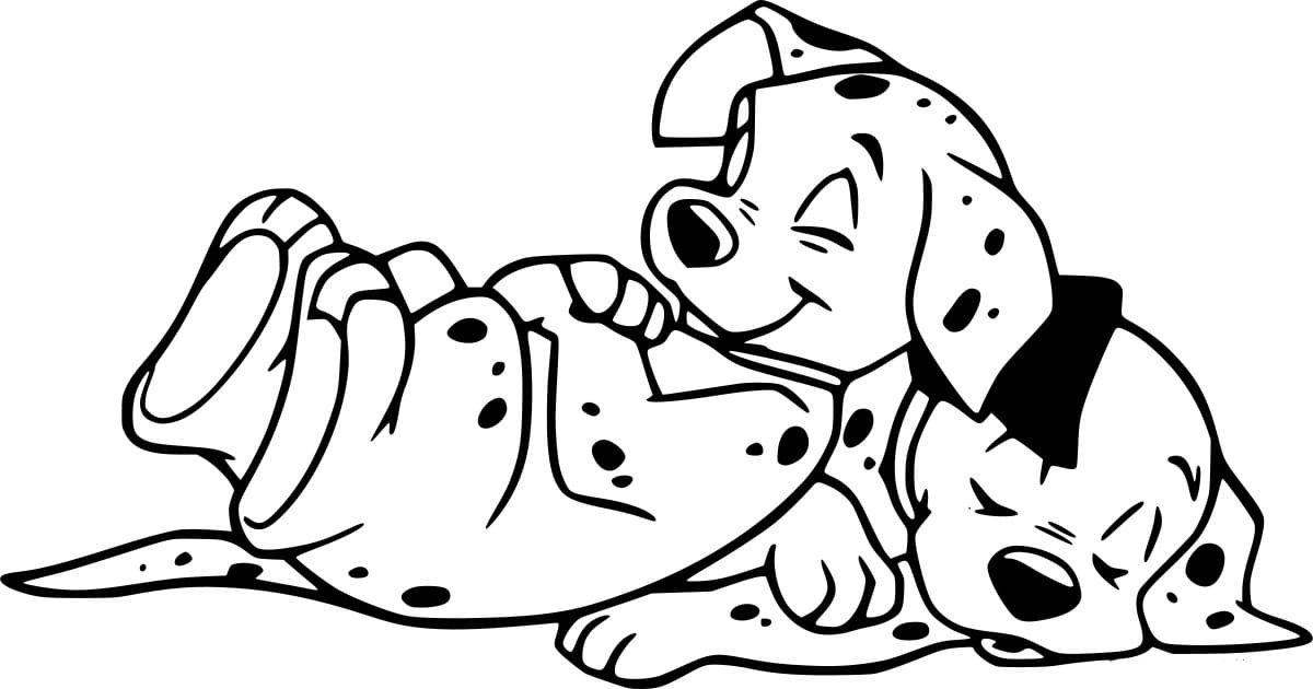 جروان دالماتيان تلوين