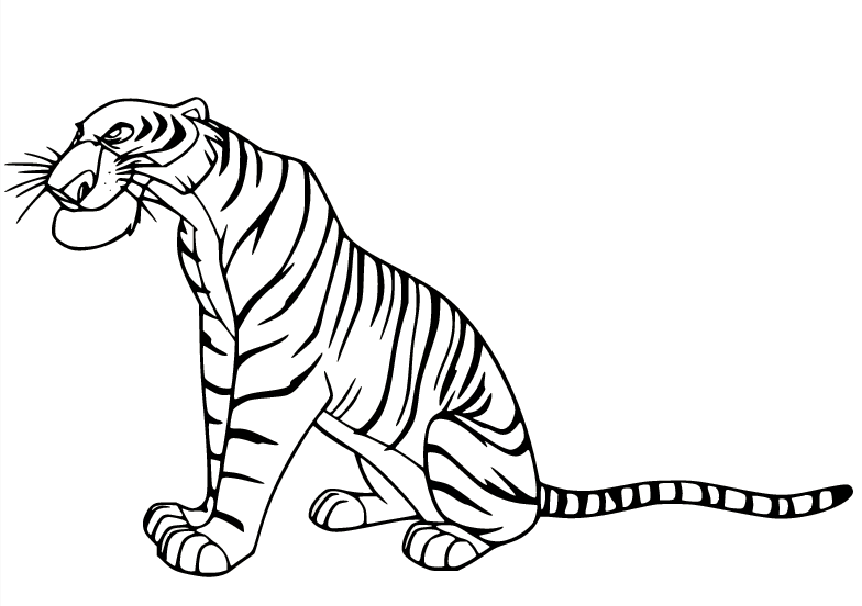 شارك خان من كتاب الأدغال تلوين