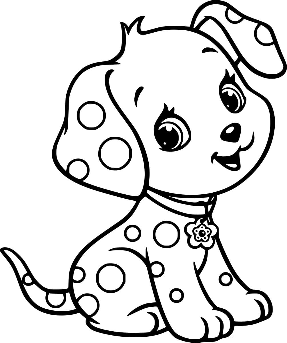 طفل دالماتيان تلوين