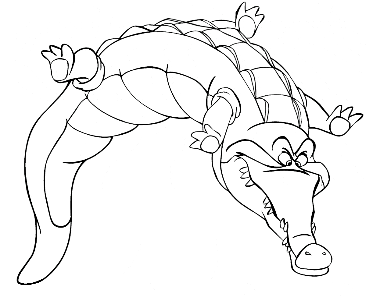 تمساح من بيتر بان تلوين