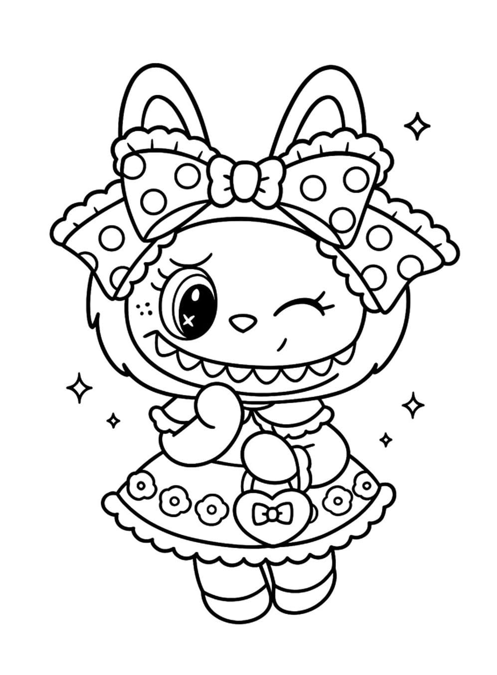 الأميرة الوردية لابوبو تلوين