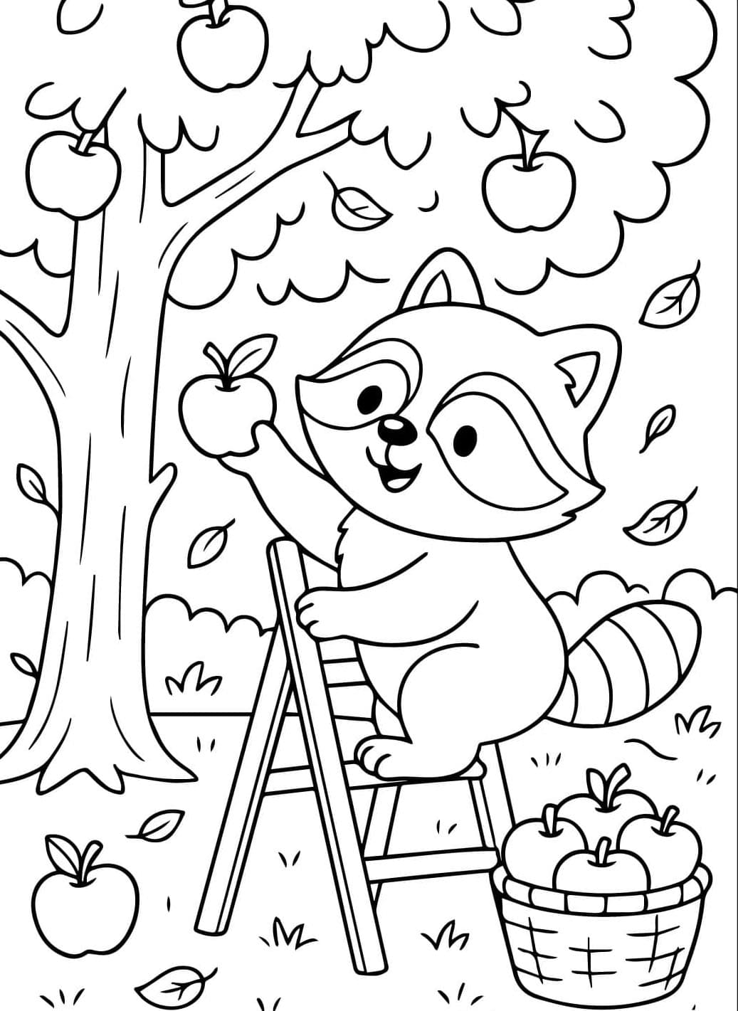 الراكون الصغير تلوين