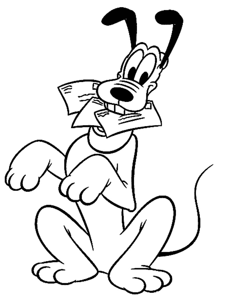 بلوتو كارتون ديزني تلوين