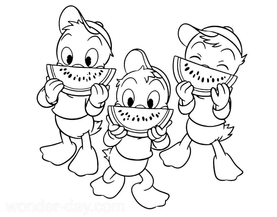 هيوي، ديوي مع لوي تلوين