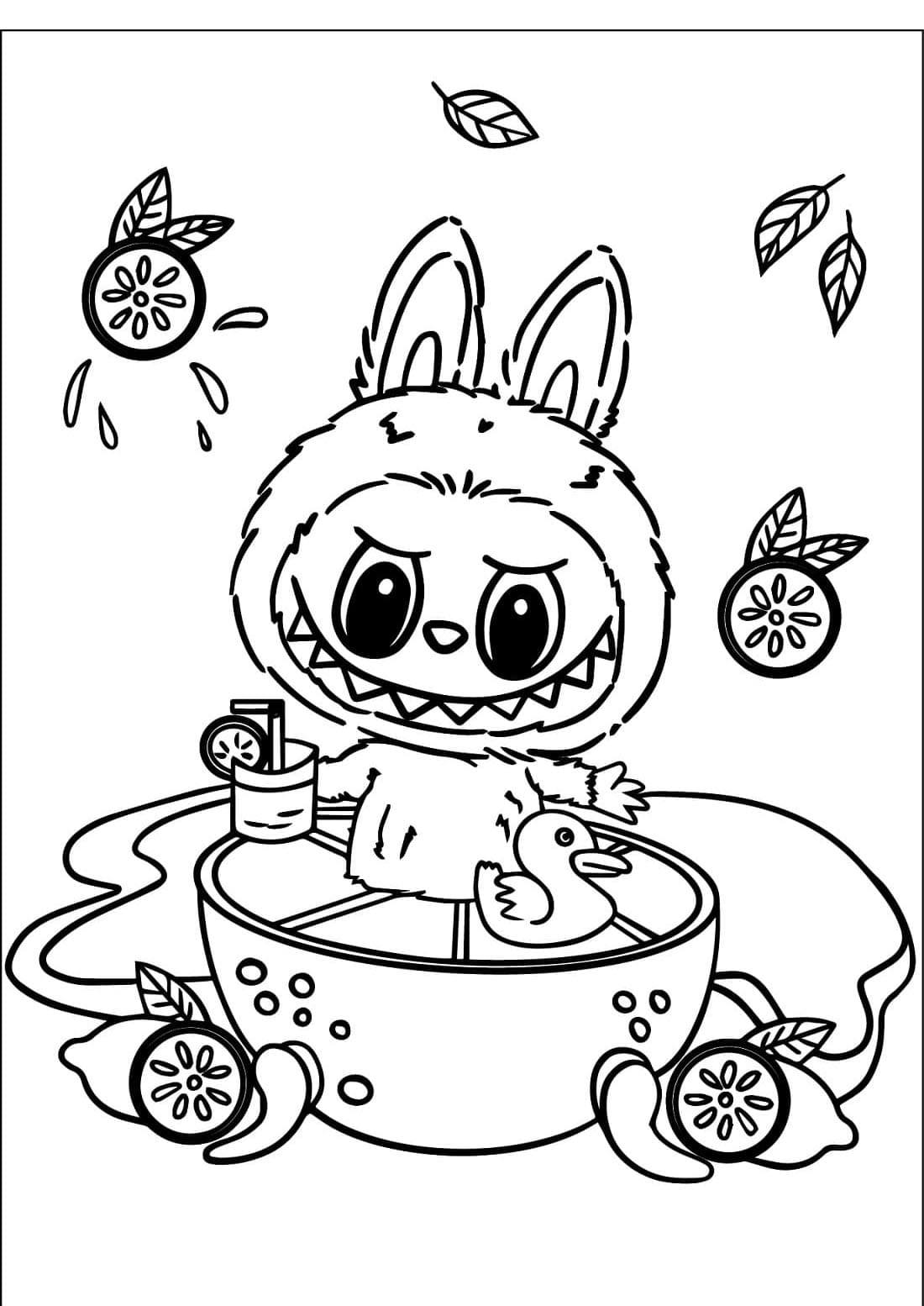 لابوبو المبتسم تلوين