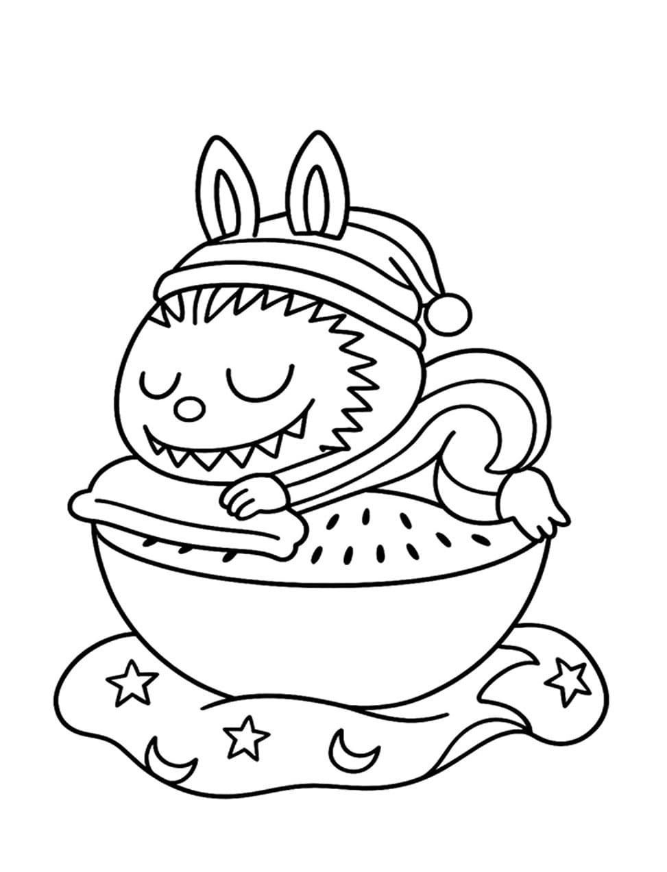 لابوبو نائم تلوين