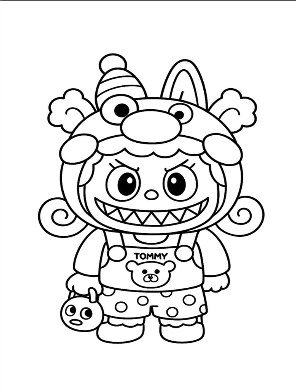 لابوبو في الدب تلوين