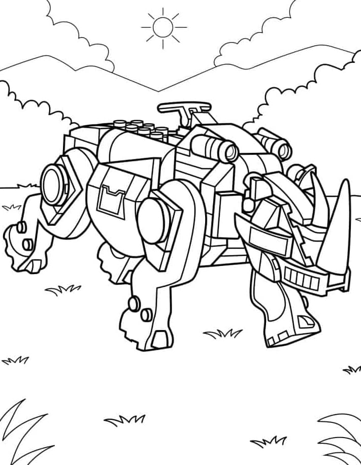 ليغو وحيد القرن تلوين