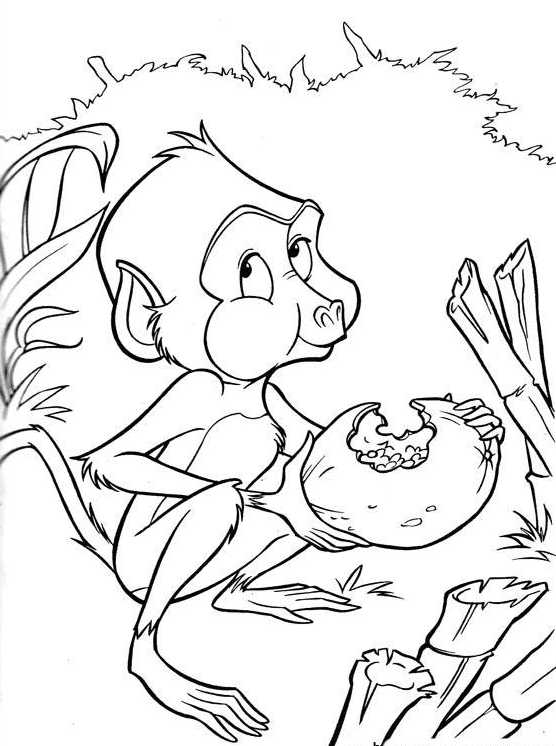 قرد لطيف من طرزان تلوين