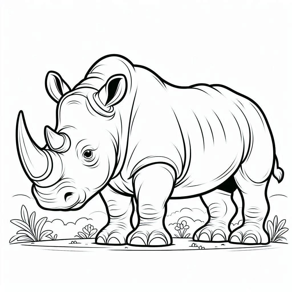 صغير وحيد القرن تلوين