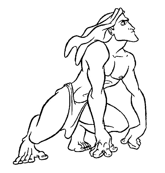 طرزان القوي تلوين