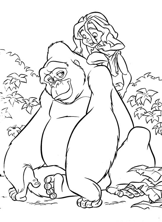 طرزان الصغير وكالا تلوين