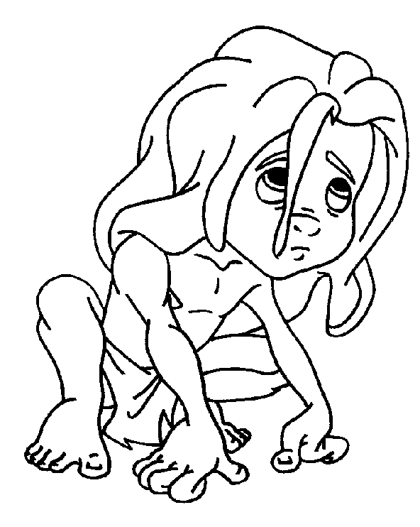 طرزان الصغير حر تلوين