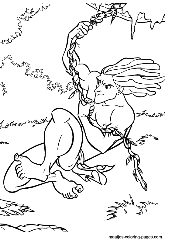 طرزان للأطفال تلوين