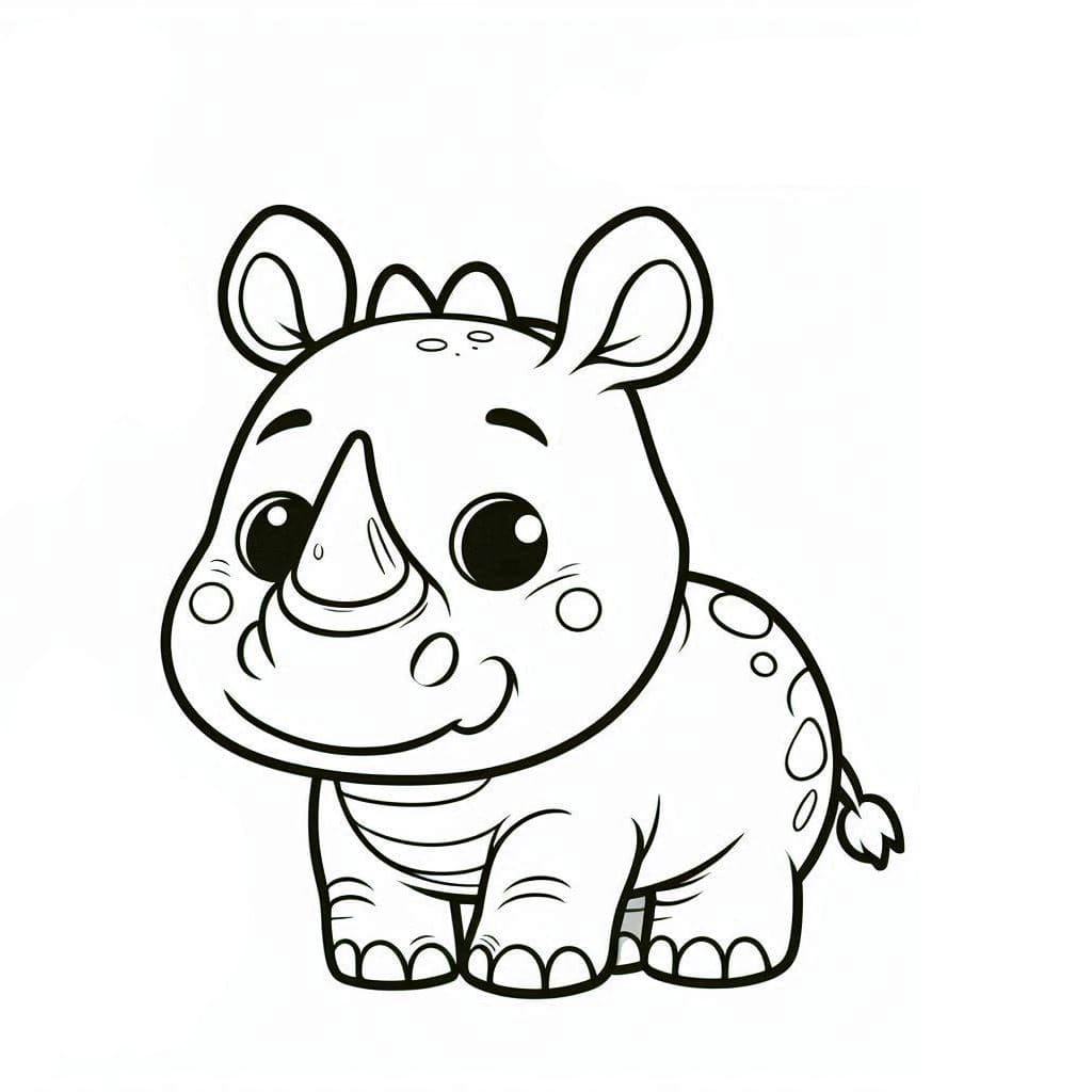 طفل وحيد القرن اللطيف تلوين