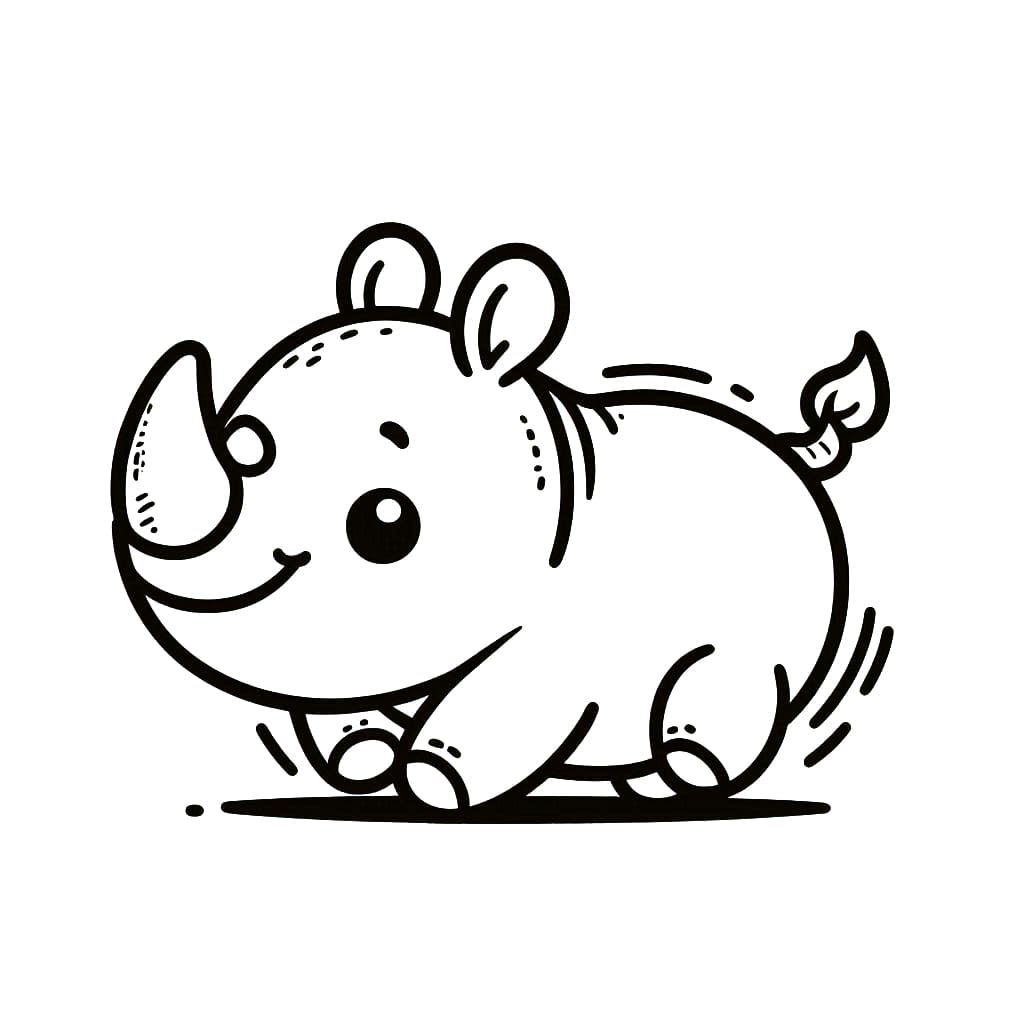 وحيد القرن مضحك تلوين