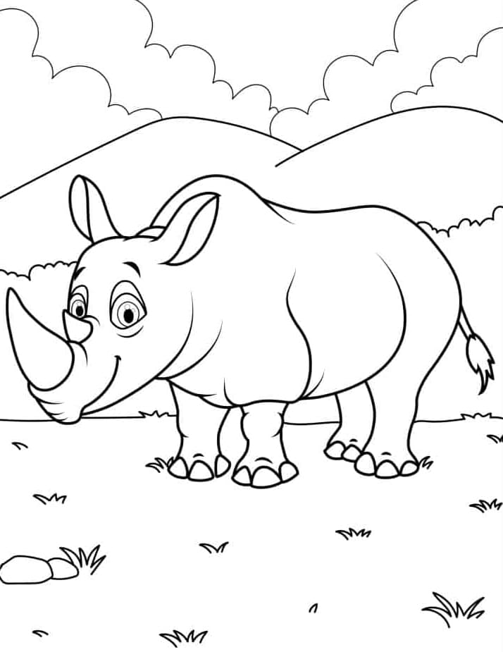 وحيد القرن واحد تلوين