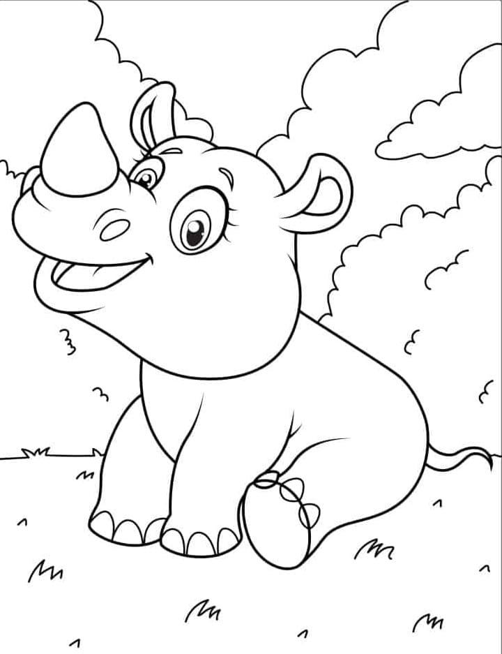 وحيد القرن اللطيف تلوين