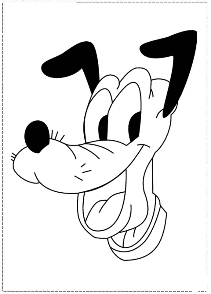 وجه ديزني بلوتو تلوين