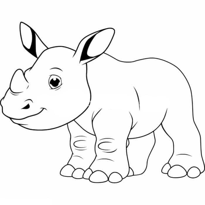 وحيد القرن القابل للطباعة مجانًا تلوين