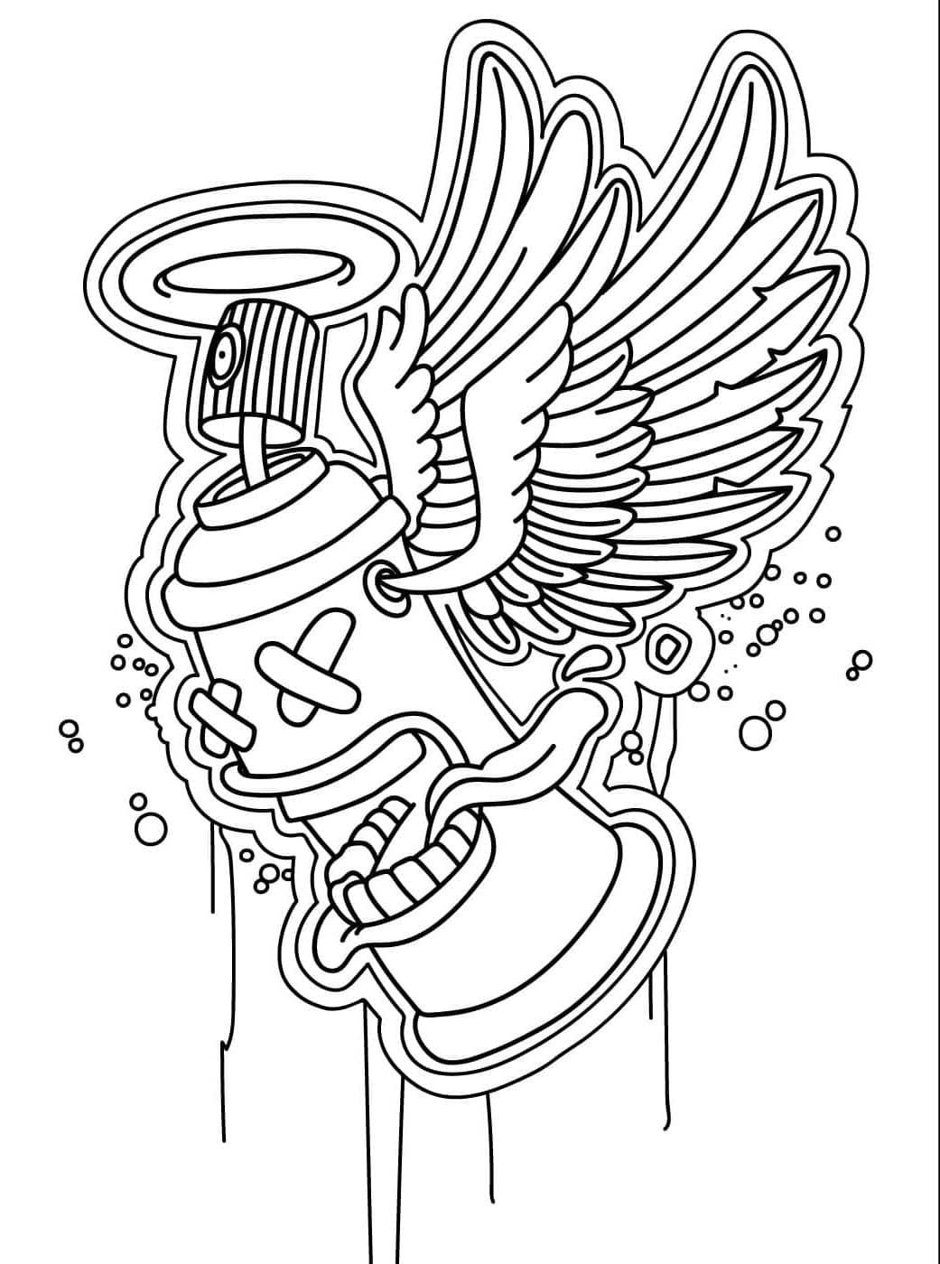 الفن في الجرافيتي تلوين