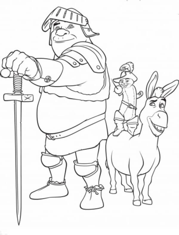 الجندي شريك مع الأصدقاء تلوين