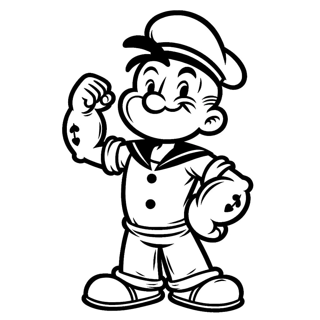 باباي القوي اللطيف تلوين