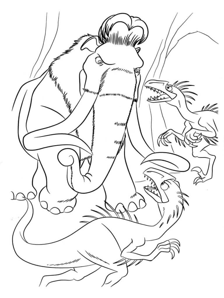 فجر الديناصورات تلوين