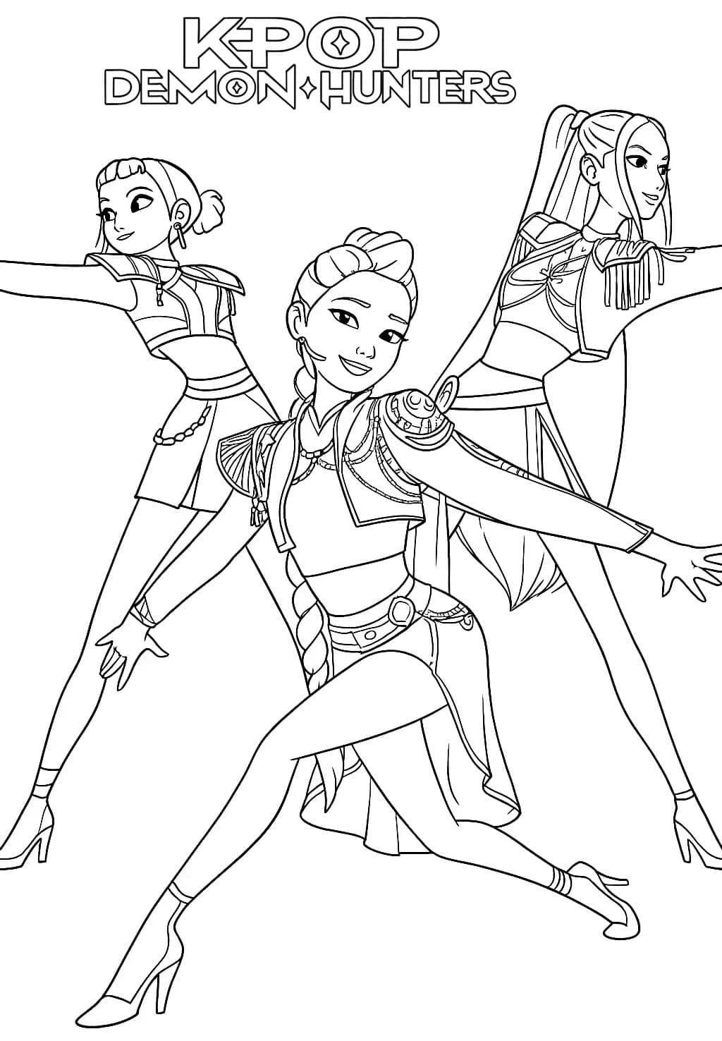 فتيات من كيبوب صائدات الشياطين تلوين