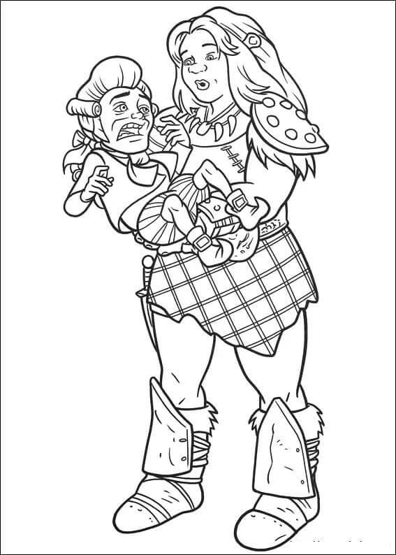 فيونا القوية ألقت القبض على اللورد فاركواد تلوين