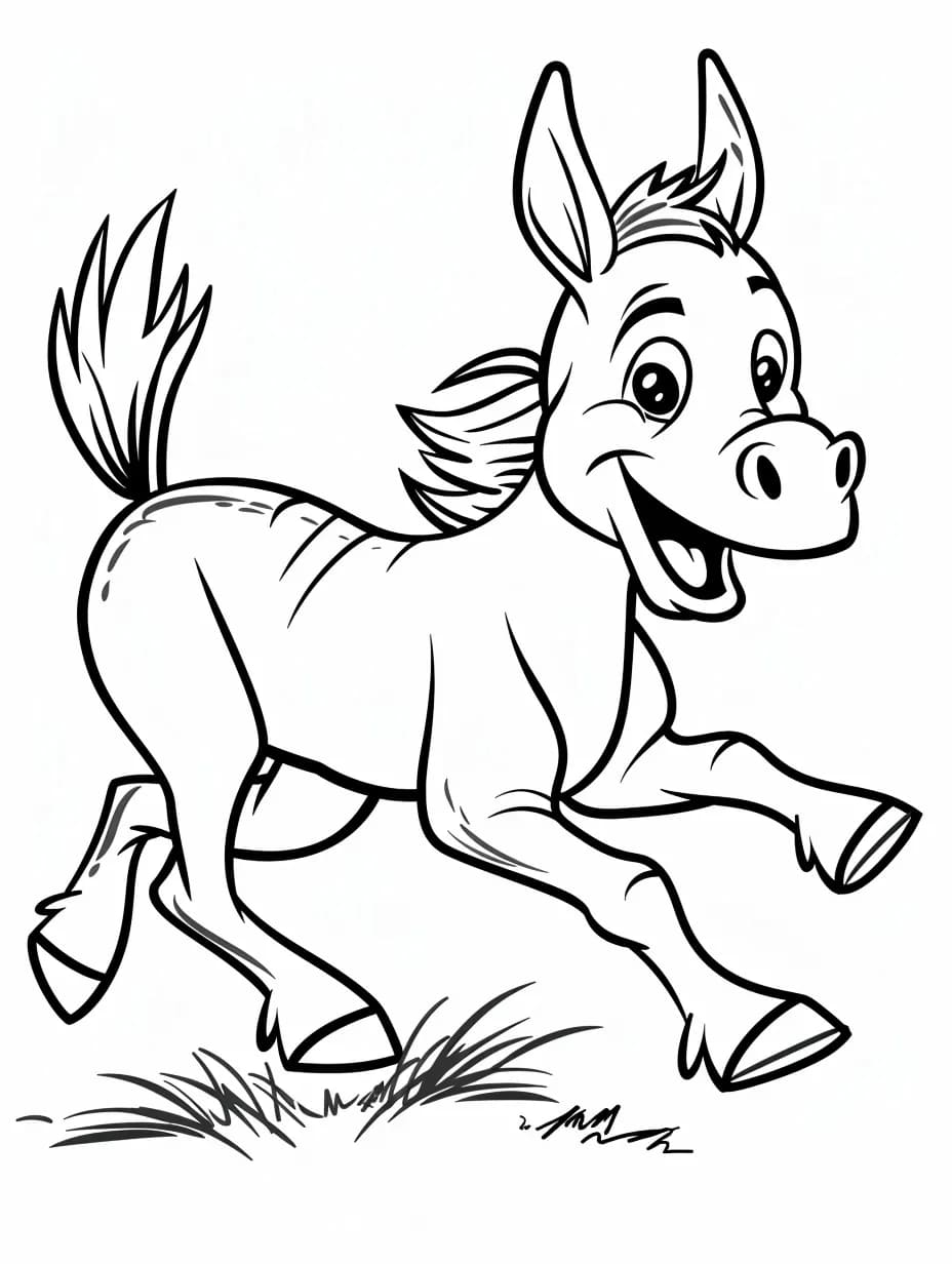 حمار حر تلوين