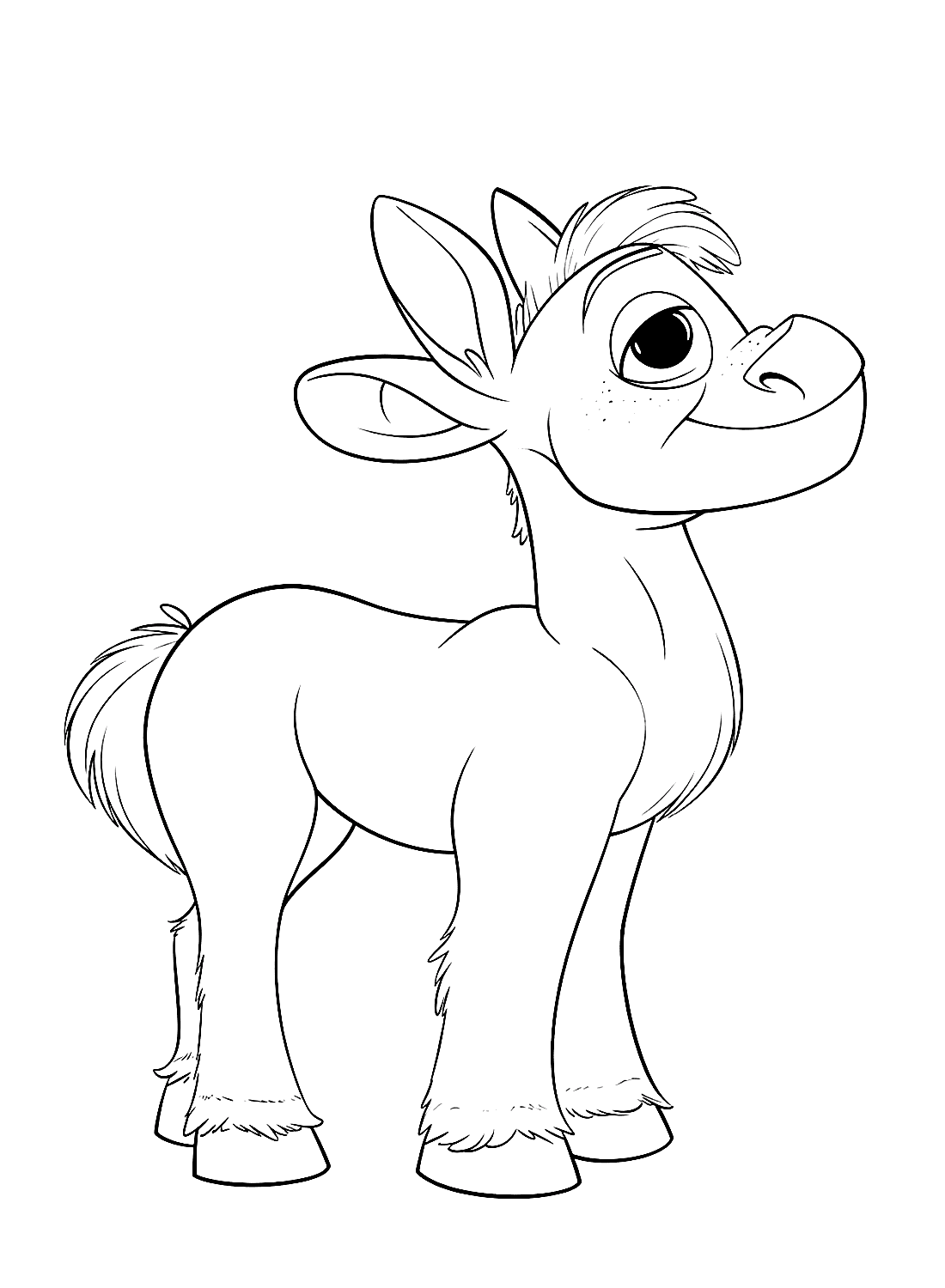 حمار لطيف تلوين