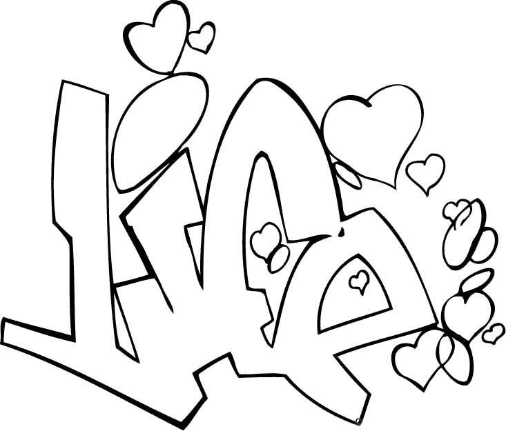 جرافيتي الحياة تلوين