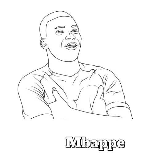 كيليان مبابي للأطفال بعمر 6 سنوات تلوين