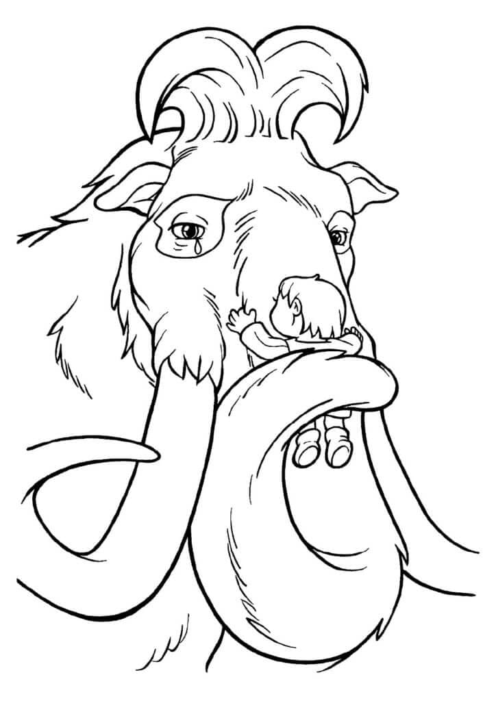 ماني يبكي العصر الجليدي تلوين