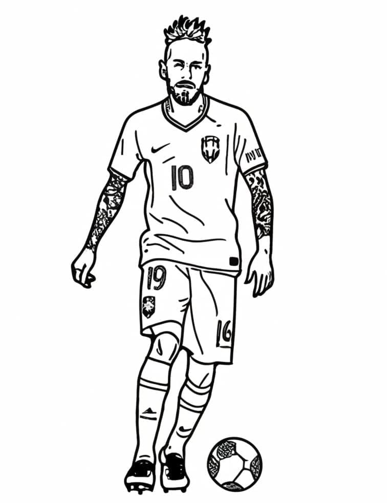 نيمار طباعة مجانية تلوين