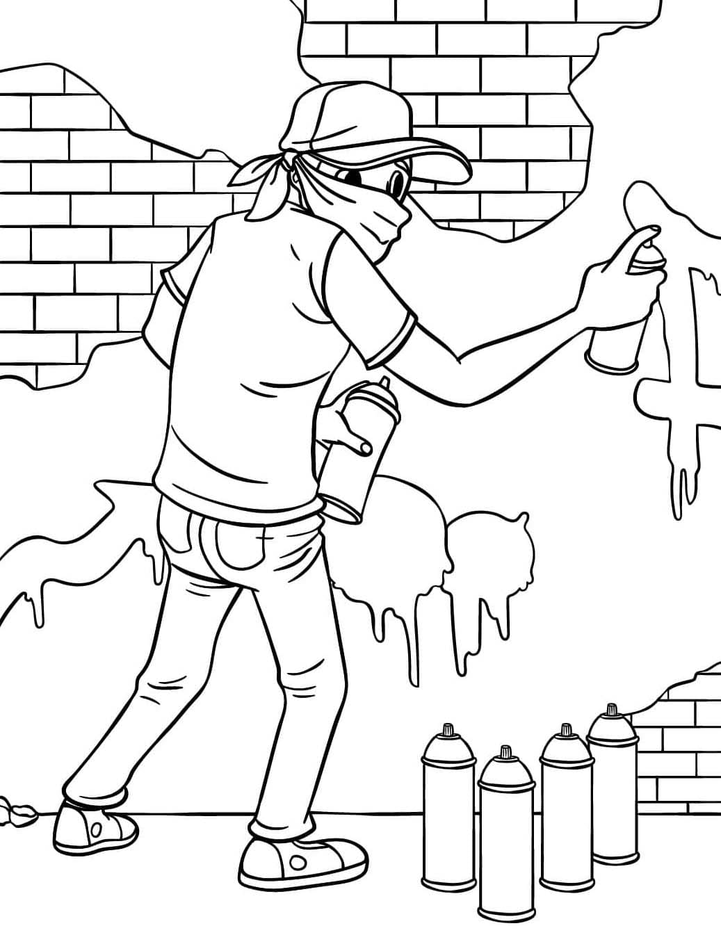 رسم جرافيتي فن الشارع تلوين